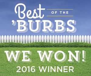 We won "best of the Burbs" 2016